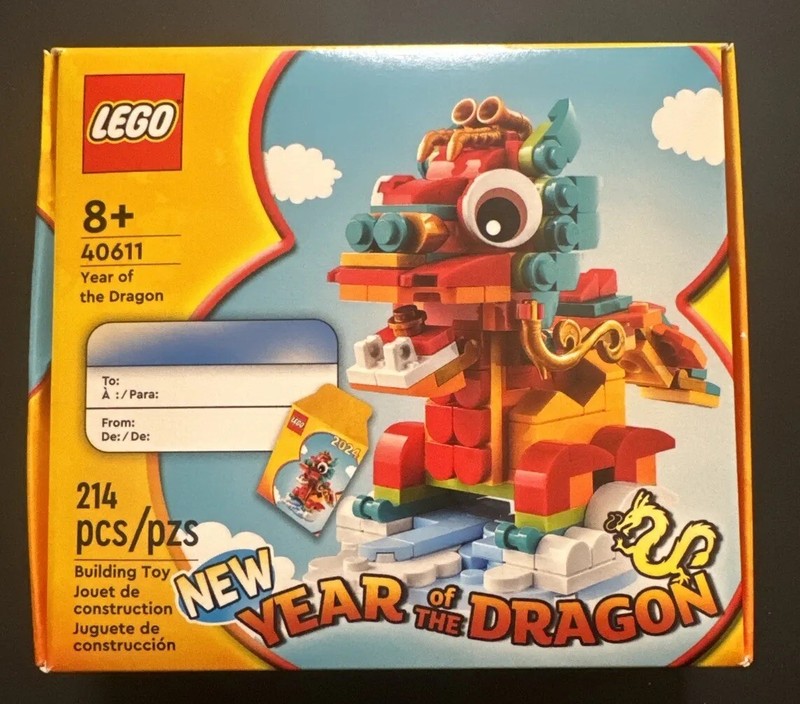 LEGO 40611 CHINESE YEAR OF THE DRAGON NIB