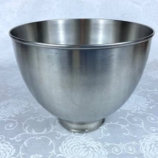 Replacement Kitchenaid Work Bowl Stainless Steel 4.5 Qt K45SS Good Used Shape