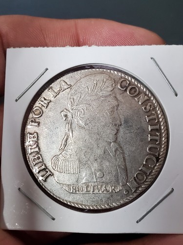 1838 silver Bolivia 8 soles - 第 1/2 張圖片