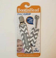 Booginhead Paci Bin Grip Pacifier Holder Clip Keeper Baby Toddler Child Binky NW