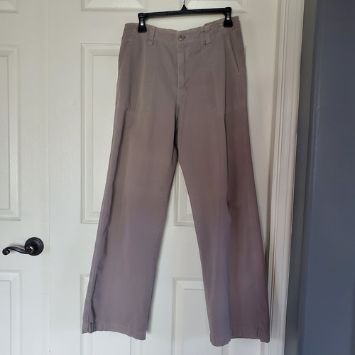 Pantalones utilitarios Lucky Brand holgados bolsillos con solapa crema tiro alto talla 14 34X30 - Imagen 1 de 15