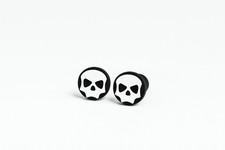 JT Proflex Plugs -  white Skull - 1 Set
