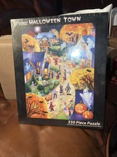 Halloween Town 550 Piece Jigsaw Puzzle New in Box by Randy Wollenmann 18" x 24"