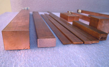 Kupfer Flach, Vierkant,  CU-ETP