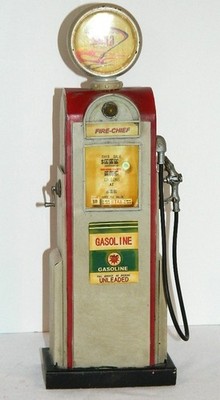Vintage Fire Chief Gas Pump Coin Bank