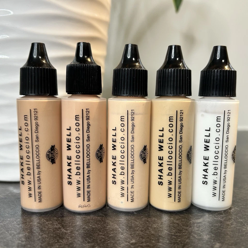 Belloccio Light - Juego de base de aerógrafo medio impecable cosméticos profesionales Foto 2 de 4