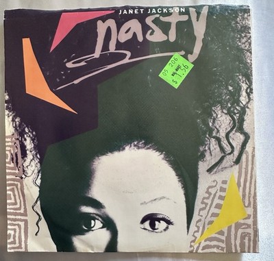 Janet Jackson - Nasty 45 RPM 7  Record With Picture Sleeve 80s Music AM-2830