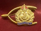 WW1/2 RN Royal Navy Wish Bone Enamel Sweetheart Brooch w/fixing