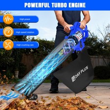 3000W Garden Leaf Blower Vacuum Cleaner Shredder Blowers Compact Vacuums Mulcher
