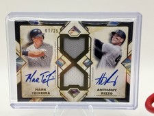 2025 Diamond Icons Dual Player Auto Relics 1/25 Mark Teixeira & Anthony Rizzo