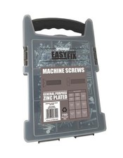 750pc Machine Screws Assorted Set Zinc Plated Screw Kit Easyfix