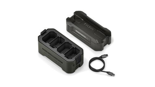Tilta NP-FZ100 Portable Charging Station - Green | Charge 4 Batteries w/USB-C PD - 第 2/9 張圖片