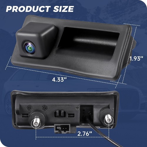 Car Trunk Handle HD Rear View Backup Parking Camera for Audi A4 A6 A8L S5 Q3 Q5 - Picture 6 of 11
