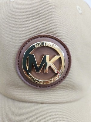 NWT Michael Kors MK Signature Print Baseball Cap Brown/Khaki NWT MICHAEL KORS Baseball Cap Brown Signature MK Logo MSRP  main image 3