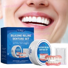 DIY Denture Reliner Kit Soft Silicone for Loose Dentures Upper Lower Teeth