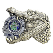 BL14-7 Florida Highway Patrol FHP State Trooper Challenge Coin Alligator Alcatra
