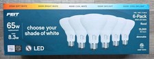 Feit Electric LED BR30 5-Color Choice 65W Eq 750 Lum 6 Pack NEW s1