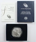 2016-W $1 Silver American Eagle Burnished Uncirculated Coin w/ OGP & COA - 16EG