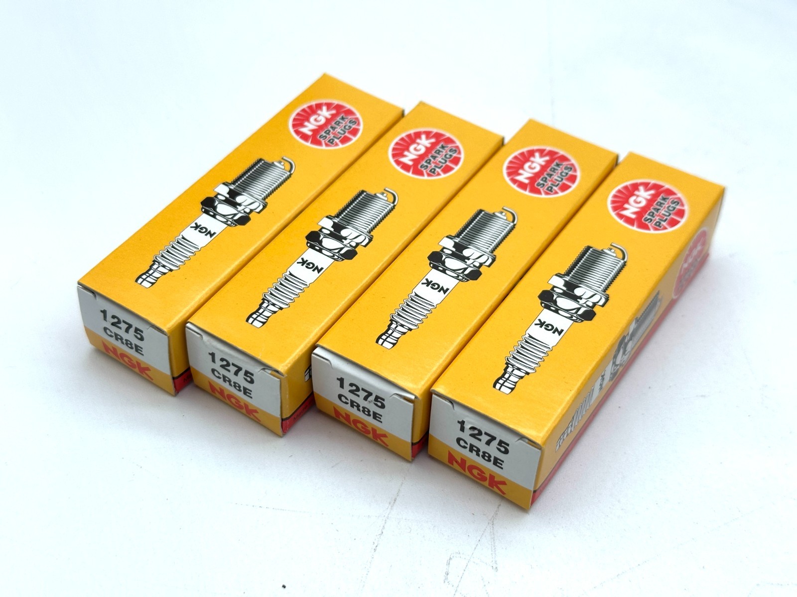NGK 1275 CR8E Spark Plugs QTY 4 NOS