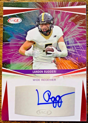 2025 Landon Ruggieri Sage #A-LR2 Rookie Autograph