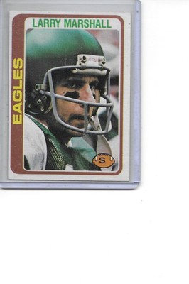 1978 Topps Larry Marshall Philadelphia Eagles Football Card #358