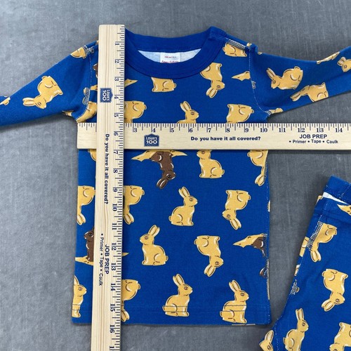 Pigiama Hanna Andersson per bambini set 4 coniglietti blu coniglio cotone biologico - Foto 5 di 10