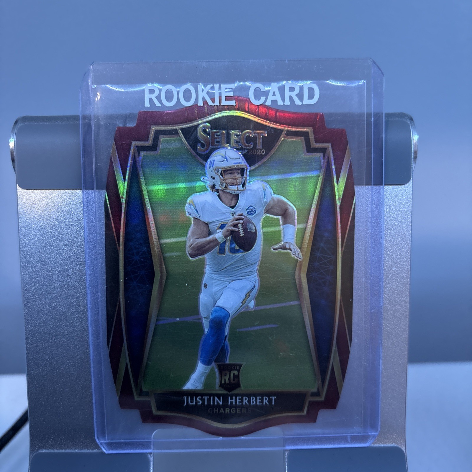 2020 Select Maroon Prizm Die-Cut #144 Justin Herbert Rookie Card RC Chargers