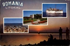 Romana Litoral Romania beach resort vintage postcard v884