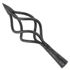 Medieval Cage Fire Arrowhead Forged Iron Incendiary Replica Reenactment, Display
