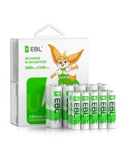 Rechargeable Batteries Combo, AA 2800mAh (10 Counts) and AAA 1100mAh 29.27 per battery
