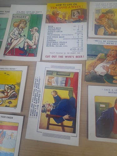Original Bamford Seaside Postcards 1960s X 5 Job Lot Plus 4 Others Saucy Humour - Picture 3 of 7