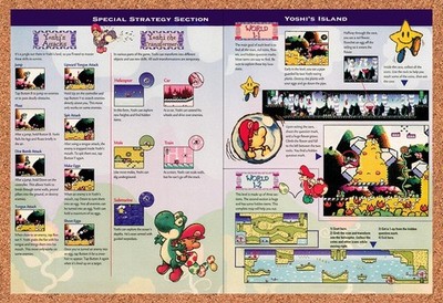 1995 Mario World 2 Yoshi's Island World 1-1 - 1-4 Tips Original Ad / Promo vr1