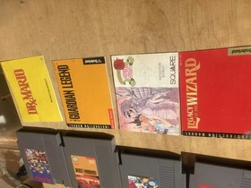 4 Game NES Lot All With Manuals Legacy Of The Wizard, Dr Mario, King&rsquo;s Knight +1