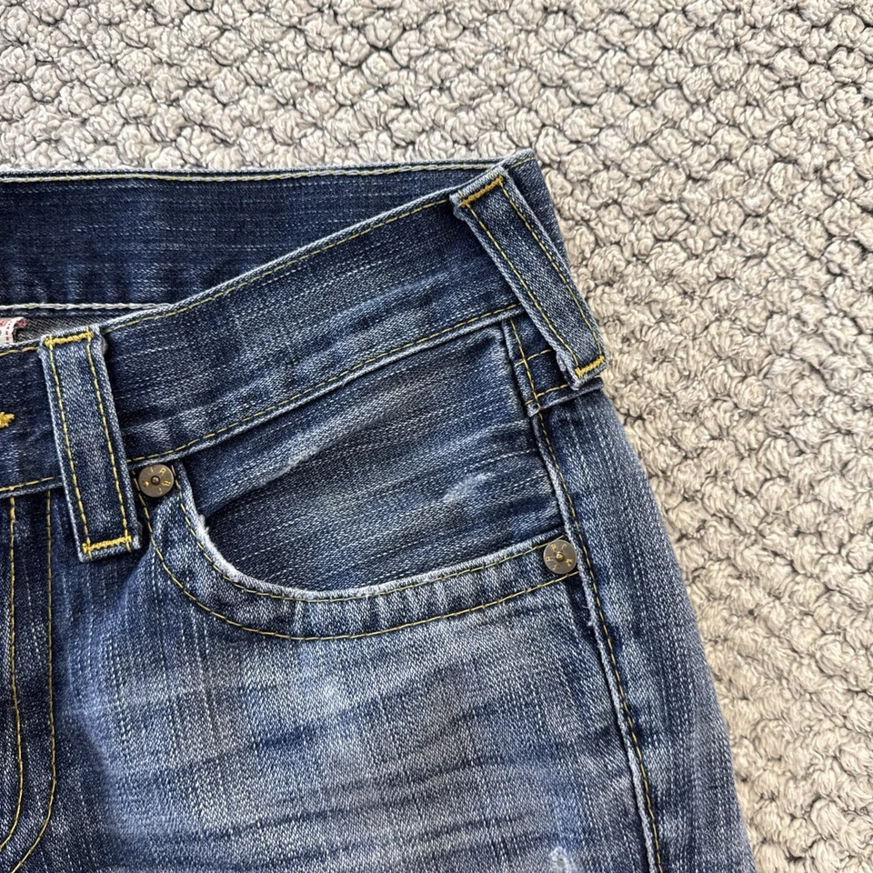 True Religion Ricky Men's Jeans 31x28 Vintage Distressed - #0007 - Image 3 of 4