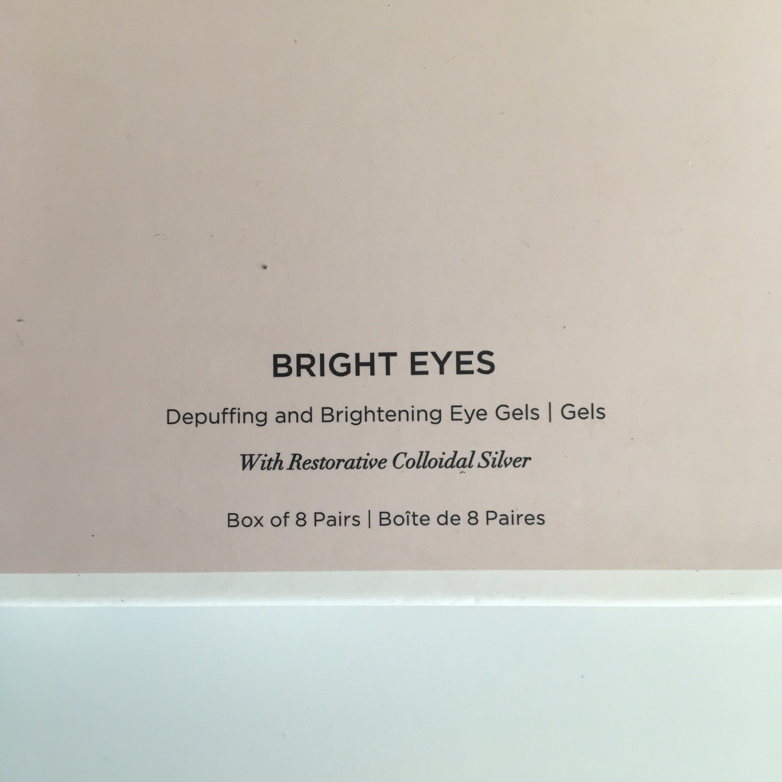 Beauty Bio Bright Eyes Depuffing and Brightening Eye Gels Box of 8 Pairs x 2