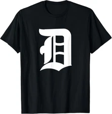 Detroit Old English D - Tshirt
