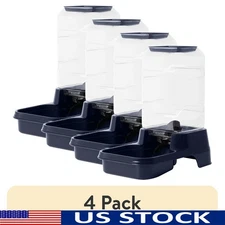 Gravity Pet Feeder Automatic Food Dispenser Dogs Cats Easy Clean Removable Tank