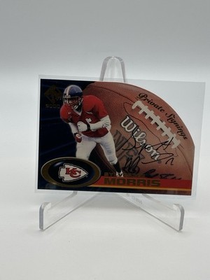2000 Private Stock private Signings Sylvester Morris Auto K.C. Chiefs