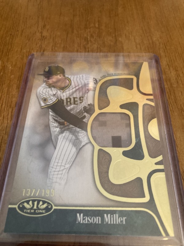 2026 Topps Tier One Mason Miller #/199 Relic Card T1R-MMI
