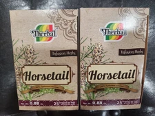 2 Horsetail Infusion Herbs 25 Tea Bags each Therbal total 50 bags ORIGINAL FRESH