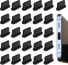 25 Pcs USB C Dust Plug, USB Type C Anti Dust Plugs Cover, Type C Charging Port P