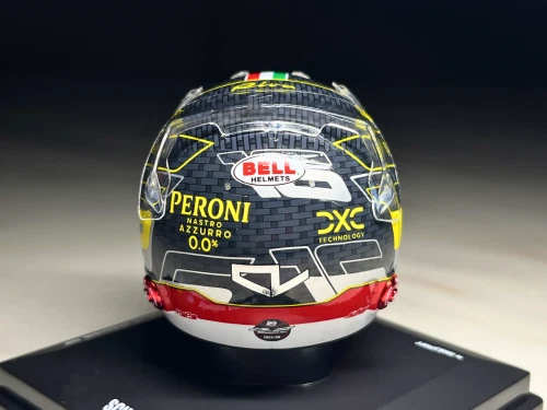 2024 Charles Leclerc Mini Helmet ItalianGP- 1:5 Scale Looksmart F1 Helmet - Image 4 of 4