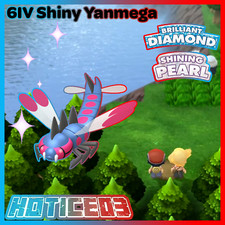 6IV Shiny Yanmega Pokemon Brilliant Diamond Shining Pearl
