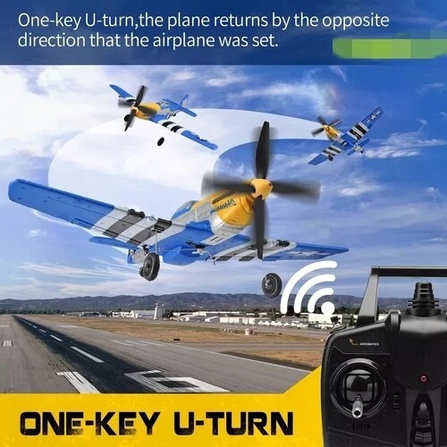 USA Volantex P51 Fighter 4CH RC Flugzeug Fixed Wing 6-Achsen Gyro Kunstflugsegler - Bild 7 von 14
