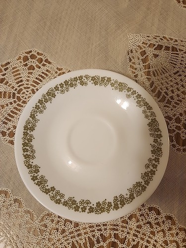 Corelle Green Spring Blossom Saucer Plates 10 Plates Corning - Picture 10 of 22