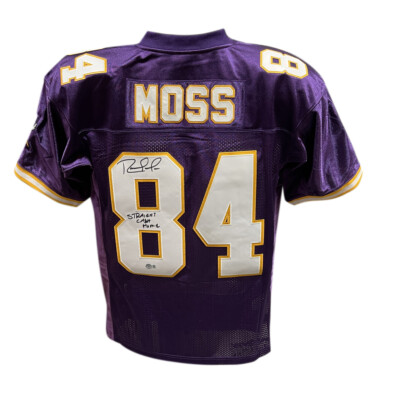 Randy Moss Signed Minnesota Vikings M&N sz 44 Jersey w/Insc