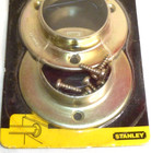 STANLEY CLOSET POLE SOCKETS Satin Brass Tone 19-3215 for 1-3/8" pole New Old Stk — photo 3