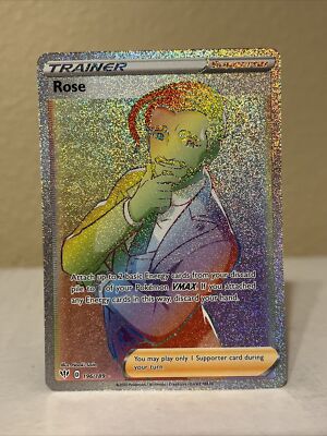 Rose Full Art Trainer Secret Rare - 196/189 Darkness Ablaze Pokemon TCG  Mint/NM | eBay