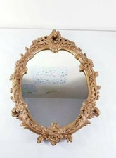 STUNNING Vintage Old Gold Ornate Decorative Wall Hung Mirror 1970s