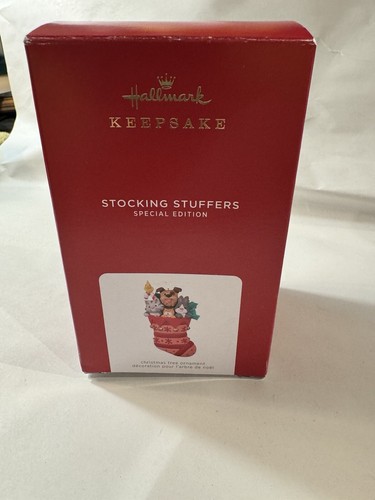 New 2021 Hallmark Stocking Stuffers Special Edition ornament - Red stocking
